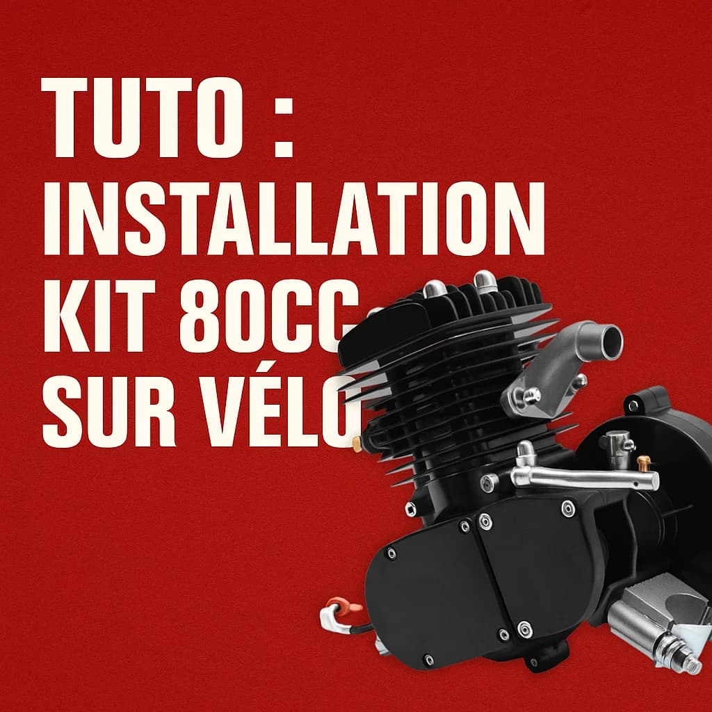 Illustration de l'article "Kit moteur 80cc vélo : guide d'installation complet (montage, réglages, légalité)" sur Guides