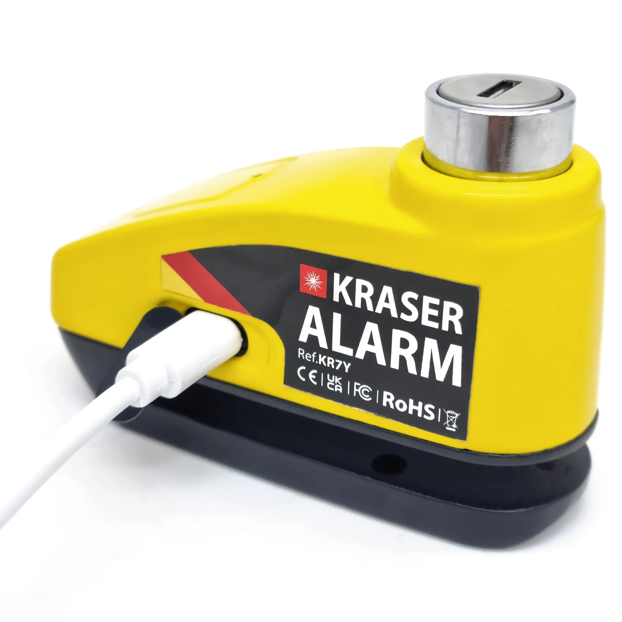 KRASER KR7Y : test de l'antivol bloque disque alarme USB rechargeable 110dB