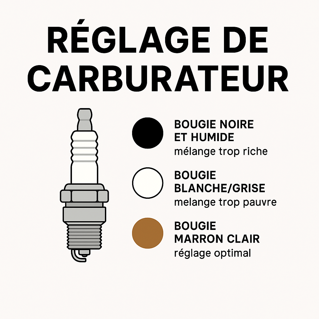 Guide complet pour bien régler sa carburation en fonction de la bougie